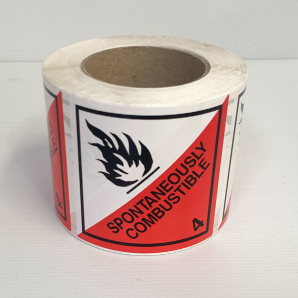 Class Spontaneously Combustible Labels Marair