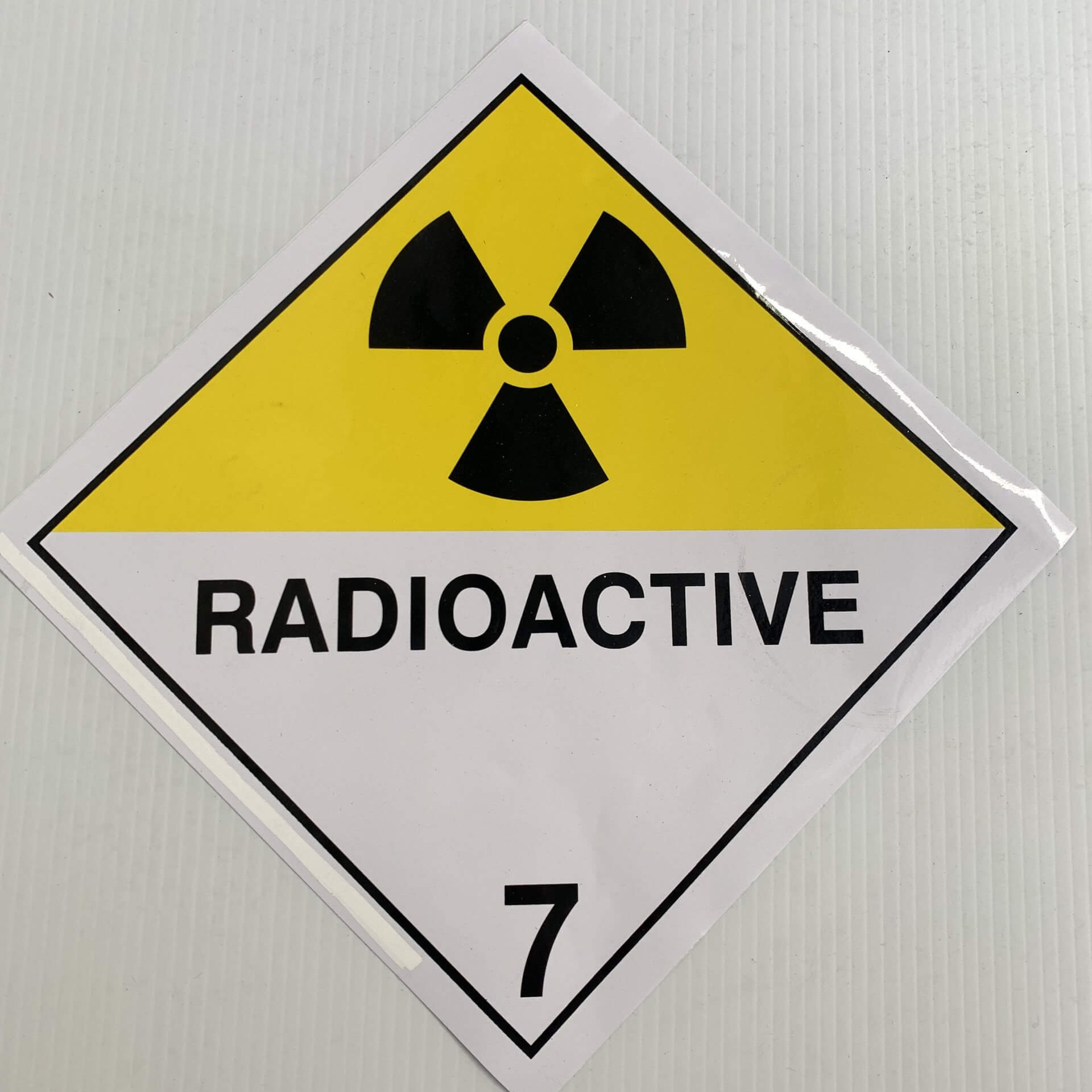 Hazardous Materials Placard Radioactive Class 7 Marair